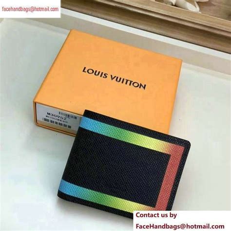 louis vuitton m30346|LOUIS VUITTON M30346 Taiga Rainbow Portefeuille Slender Bill .